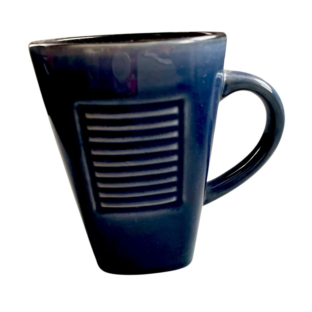 Sakura Port Of Call Mandalay Dark Blue 16 Ounce Tall Coffee Mug, Tea Mug